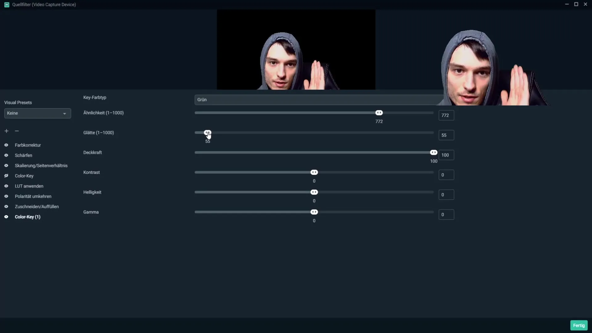 Εύκολη ρύθμιση του green screen στο Streamlabs OBS Εύκολη ρύθμιση του πράσινου φόντου στο Streamlabs OBS