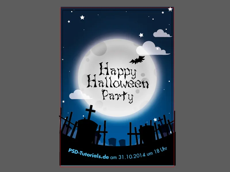 Sukurti Halloween pakvietimą - pradedantiesiems.