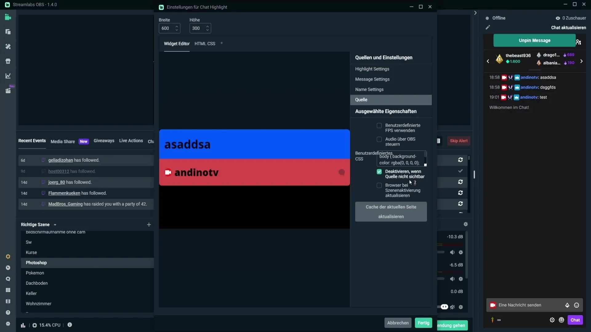 Chat-Highlight-Widget για εξαιρετικά ενημερωτικά ρεύματα Widget για την επισήμανση συνομιλιών για εξαιρετικά ενημερωτικά ρεύματα