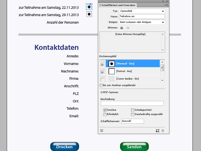 Δημιουργία διαδραστικών φορμών στο InDesign