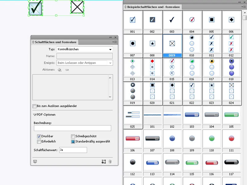 Δημιουργία διαδραστικών φορμών στο InDesign
