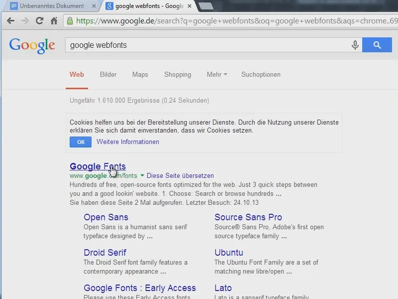 Naudoti „Google Webfonts“ šriftus „InDesign“ programoje.