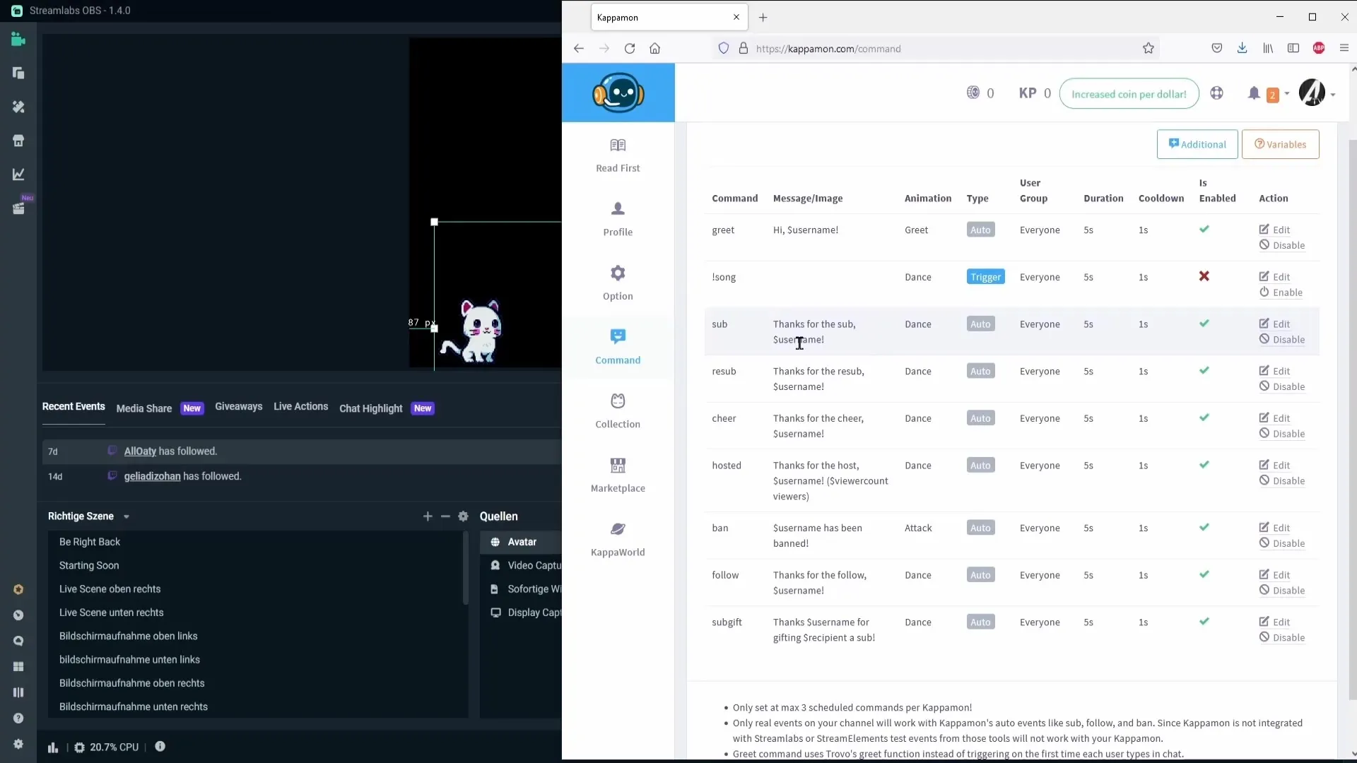 Προσθήκη μικρών αβατάρ σε Streamlabs για αλληλεπιδράσεις Μικροί avatar σε Streamlabs για αλληλεπιδράσεις