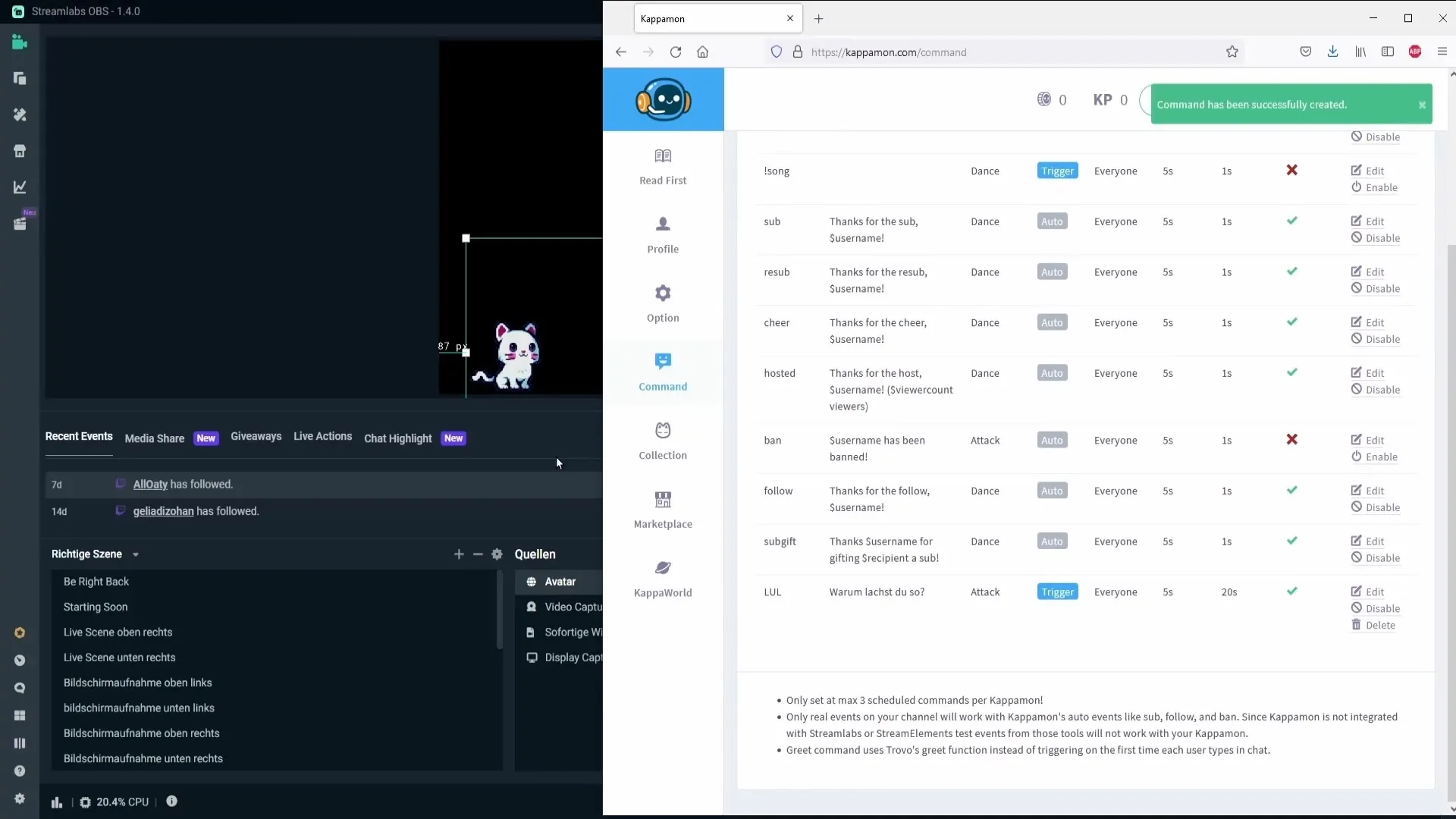 Μικροί άβαταρ σε Streamlabs για αλληλεπιδράσεις Εισαγωγή μικρών αβατάρων στο Streamlabs για αλληλεπιδράσεις