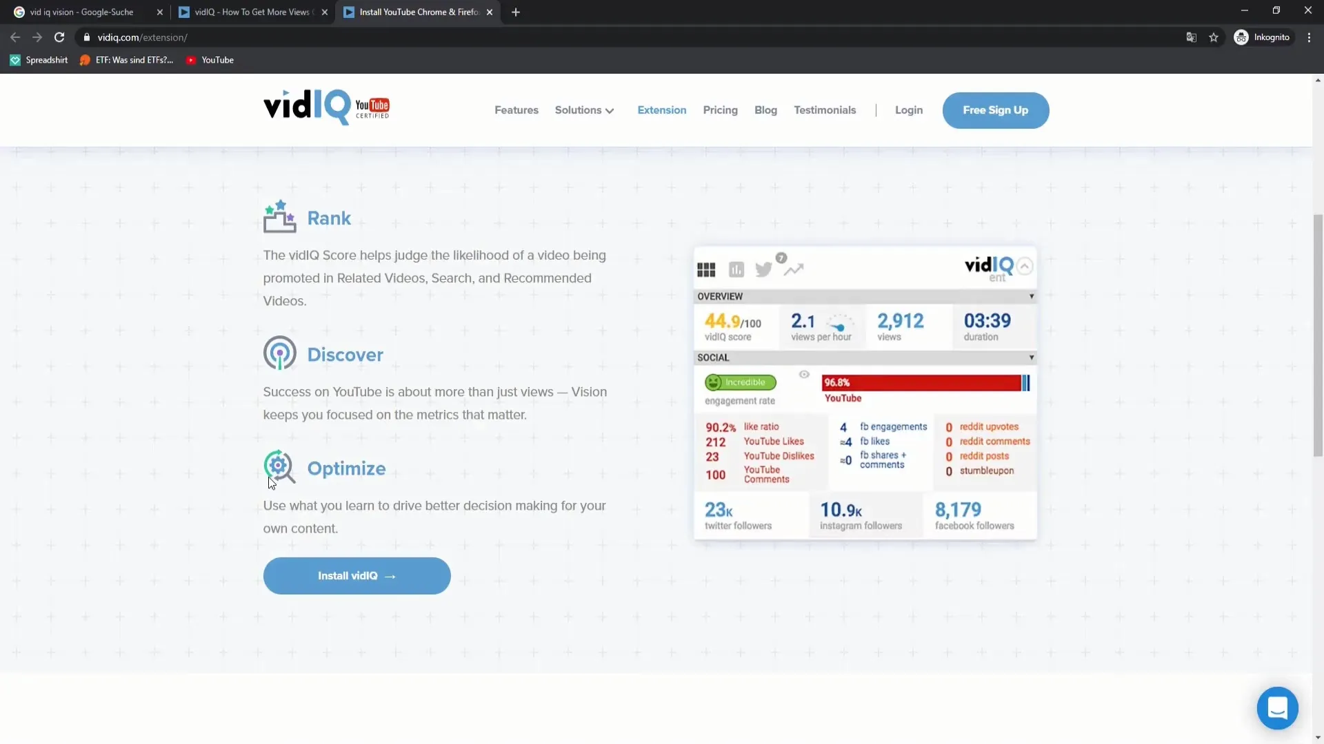 Competitor analysis for your YouTube channel: Get started with vidIQ