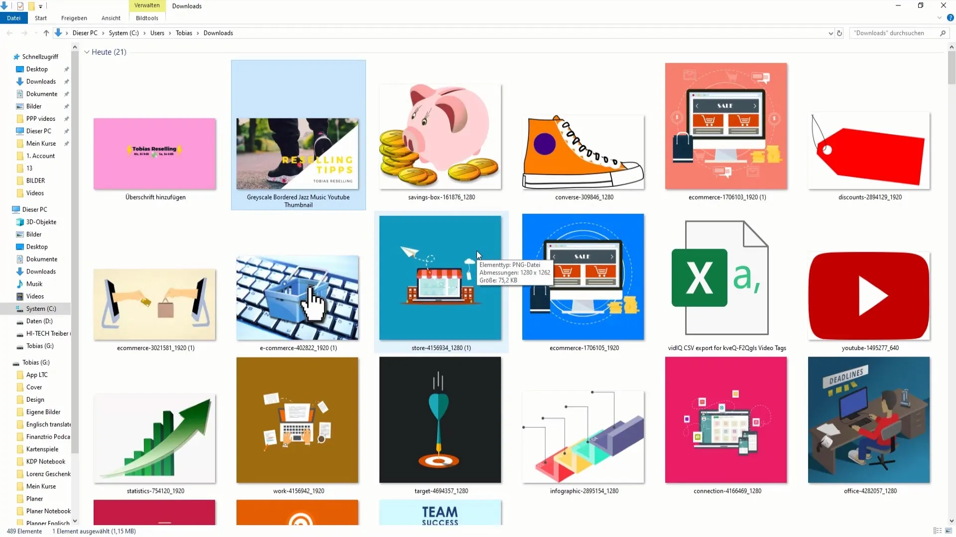 Rinominare correttamente il file thumbnail per YouTube