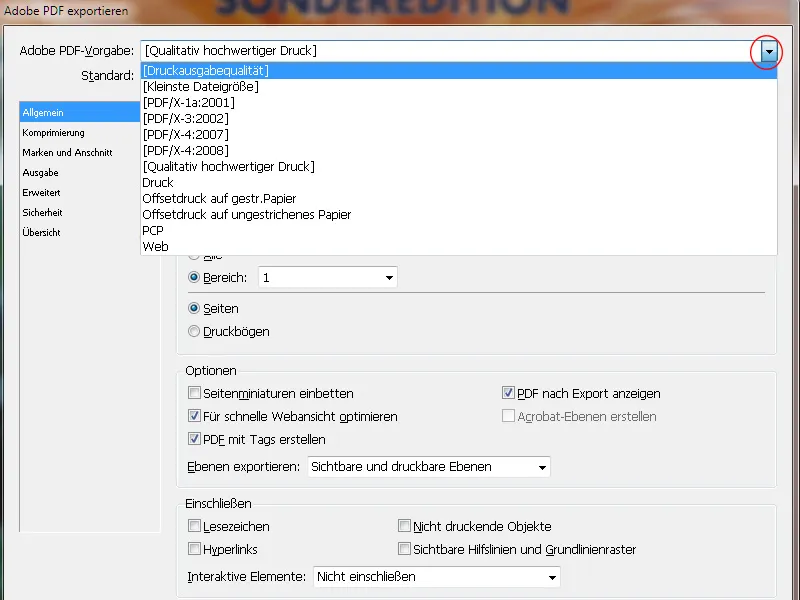 Εξαγωγή PDF σε InDesign