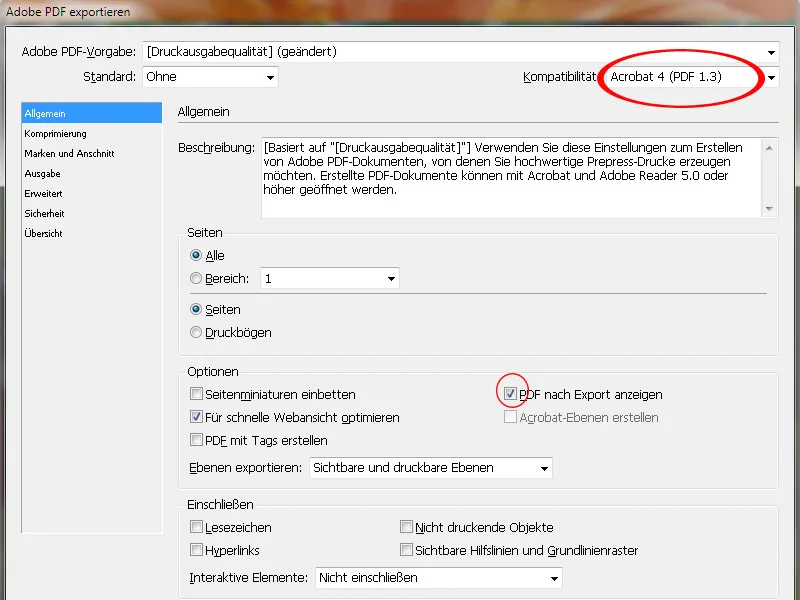 Εξαγωγή PDF σε InDesign