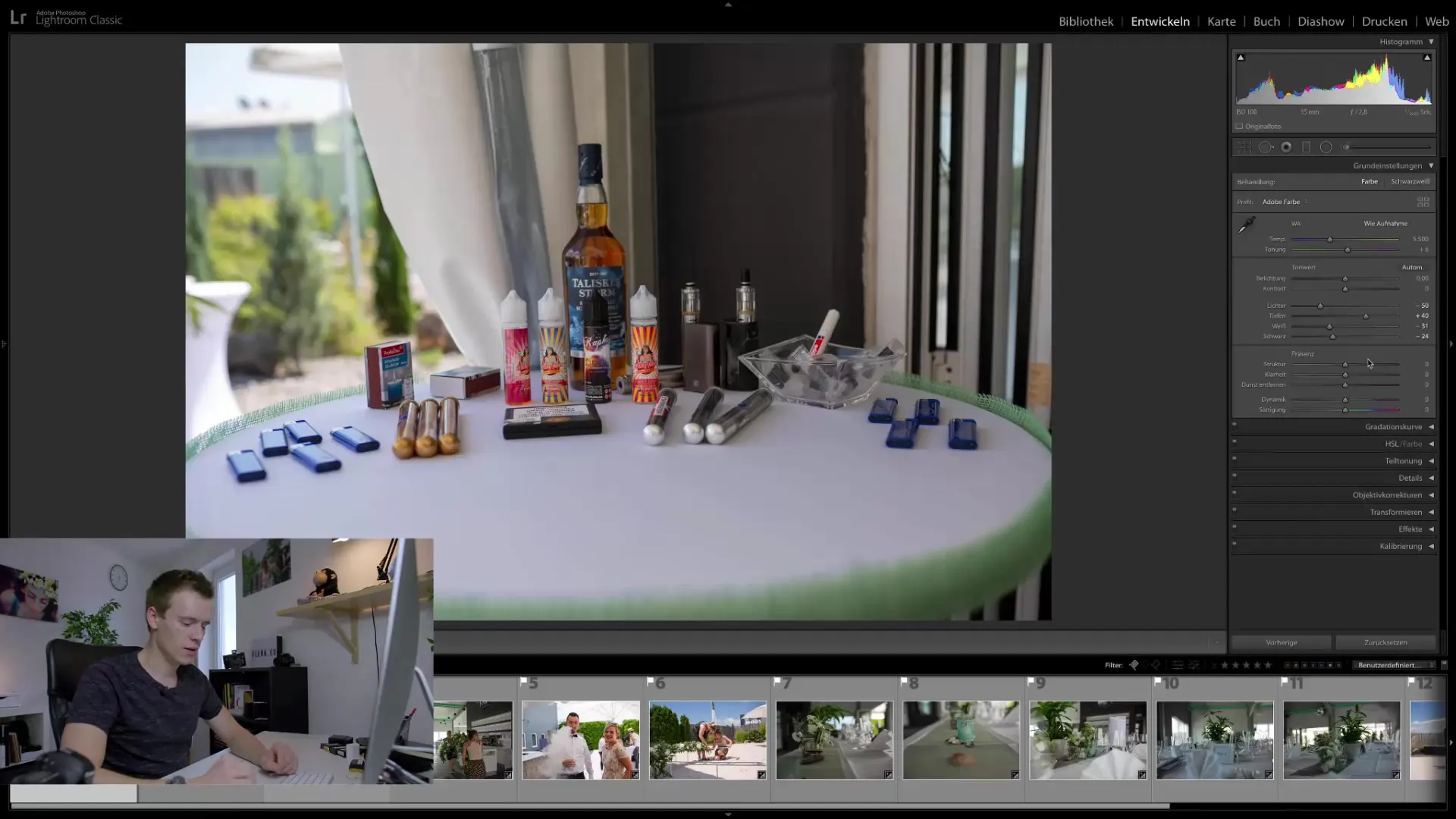 Edit wedding photos efficiently