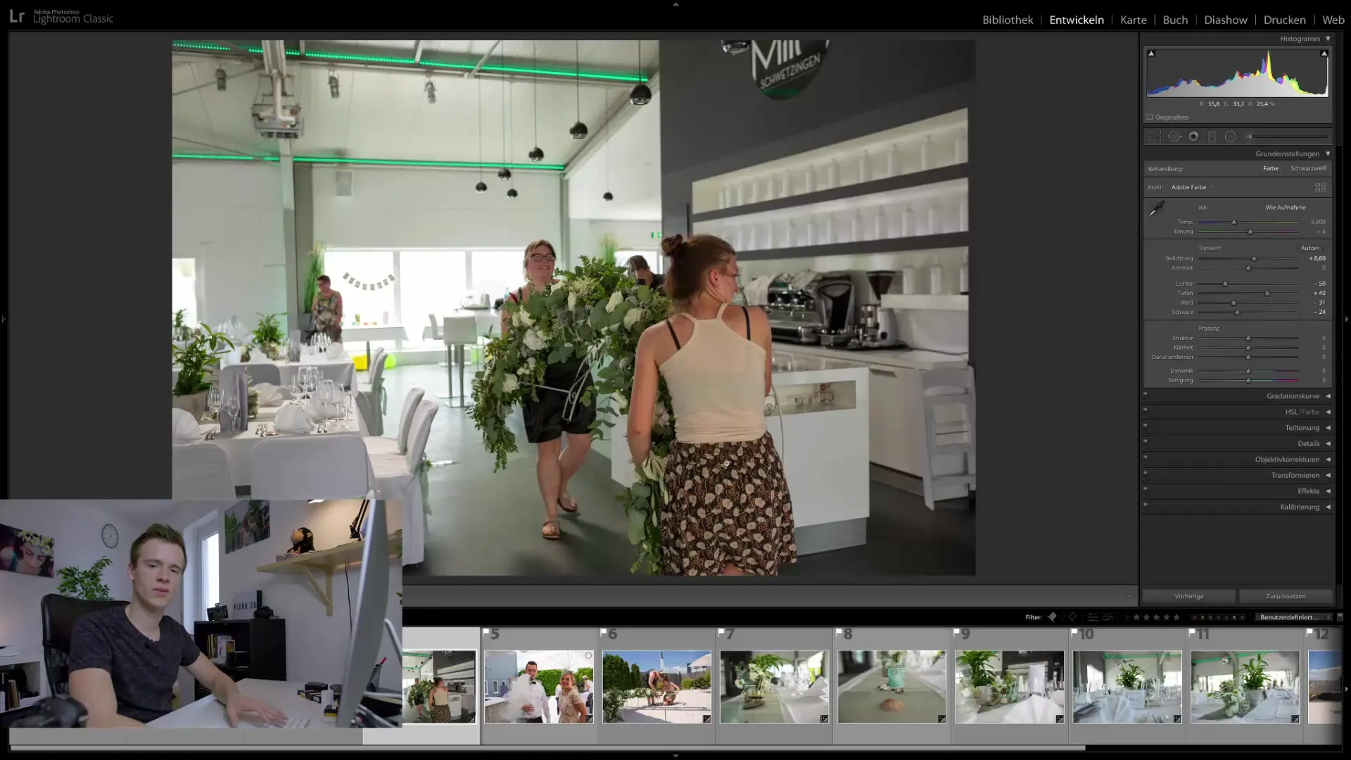 Edit wedding photos efficiently