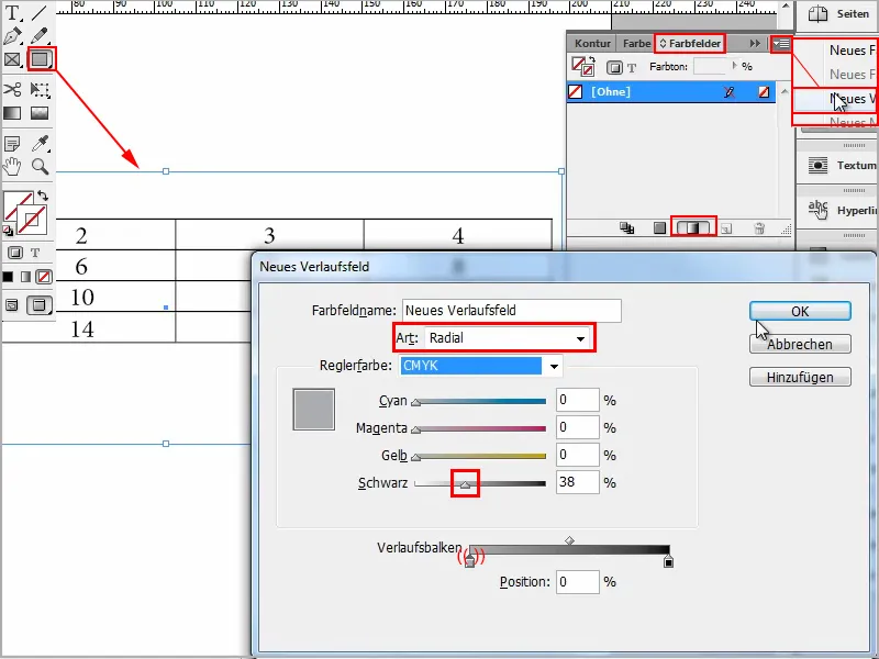 Suggerimenti e trucchi per Adobe InDesign: Creare contorni trasparenti nelle tabelle