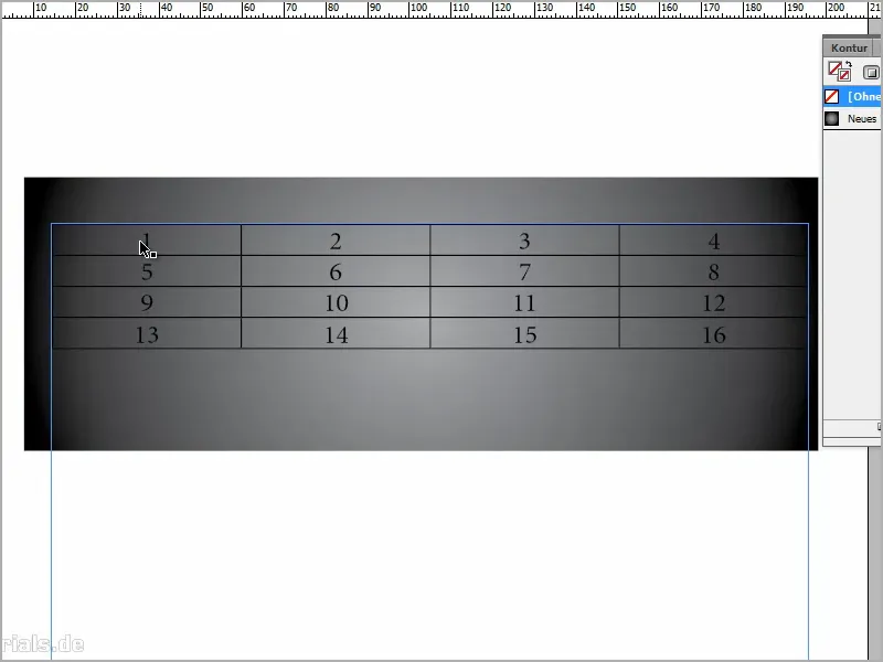 Suggerimenti e trucchi per Adobe InDesign: creare contorni trasparenti nelle tabelle