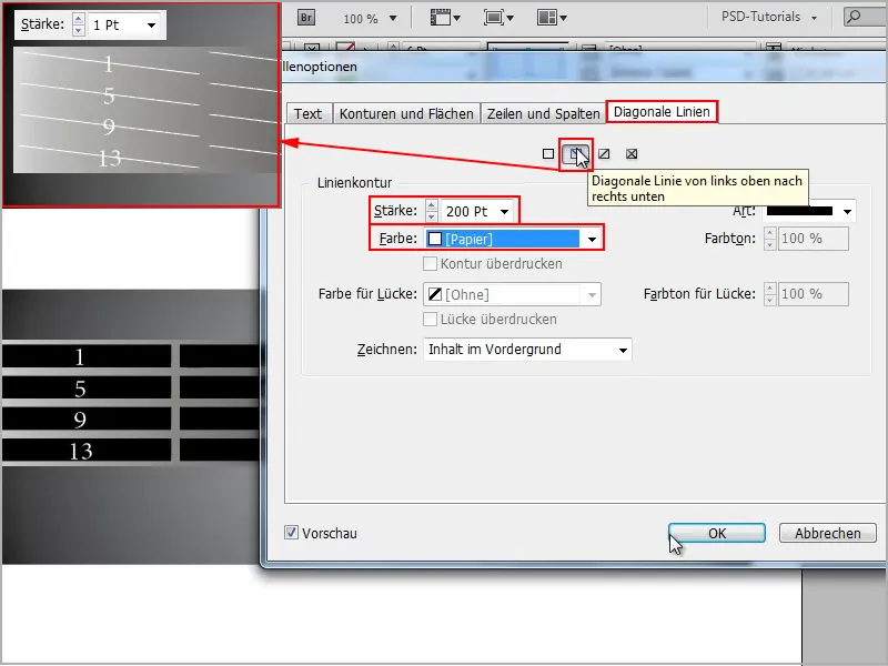 Suggerimenti e trucchi per Adobe InDesign: Creare contorni trasparenti nelle tabelle.