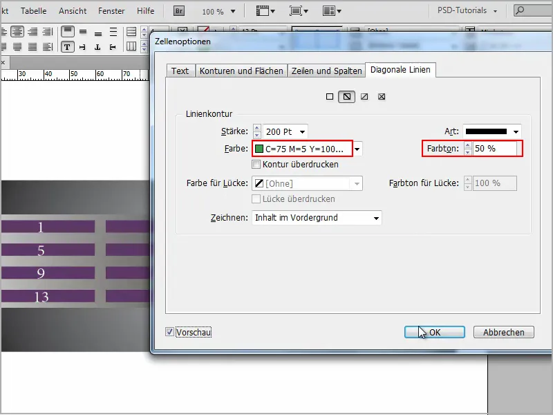 Suggerimenti e trucchi per Adobe InDesign: Creare contorni trasparenti nelle tabelle.