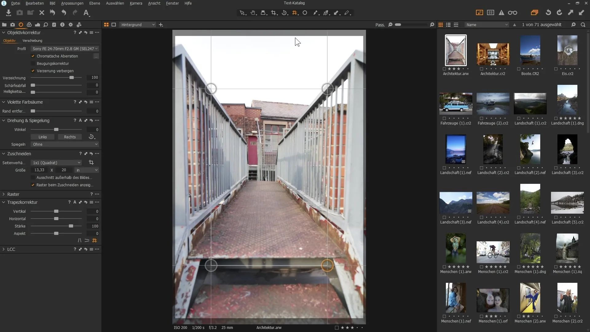 Efficiënte objectiefcorrecties met Capture One Pro