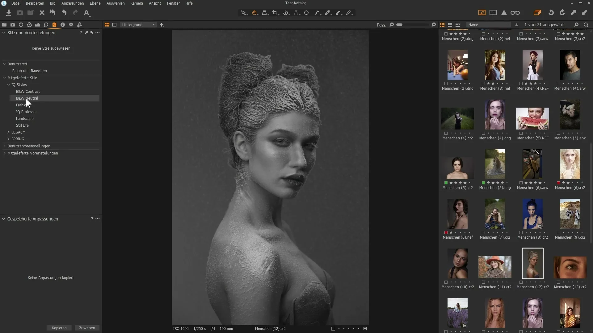 Creare e utilizzare uno stile in Capture One Pro