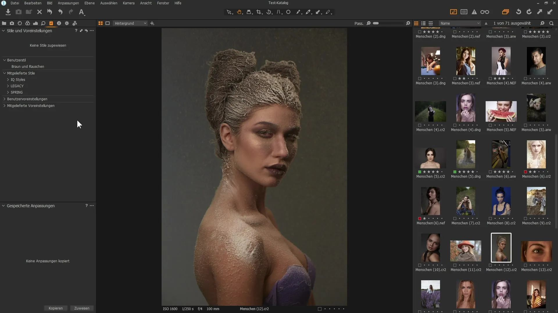 Creare e utilizzare uno stile in Capture One Pro