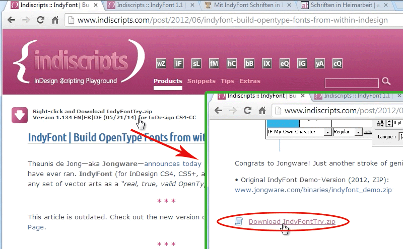 Create individual bullet points thanks to IndyFont