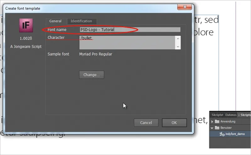 Create individual bullet points thanks to IndyFont