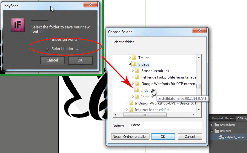 Create individual bullet points thanks to IndyFont