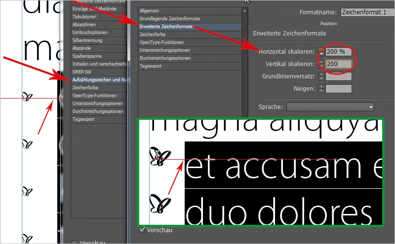 Create individual bullet points thanks to IndyFont