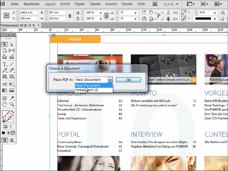 Suggerimenti e trucchi su Adobe InDesign: importare PDF multipagina
