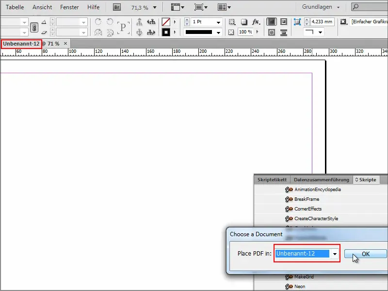 Suggerimenti e trucchi su Adobe InDesign: Importare PDF multipagina.