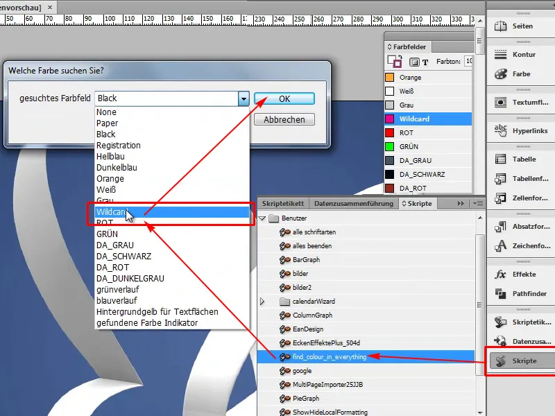 Tips & tricks for Adobe InDesign: Quickly find the color used in the document