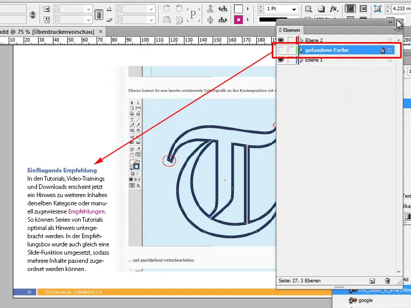 Tipps &amp; Tricks zu Adobe InDesign: Verwendete Farbe im Dokument schnell finden