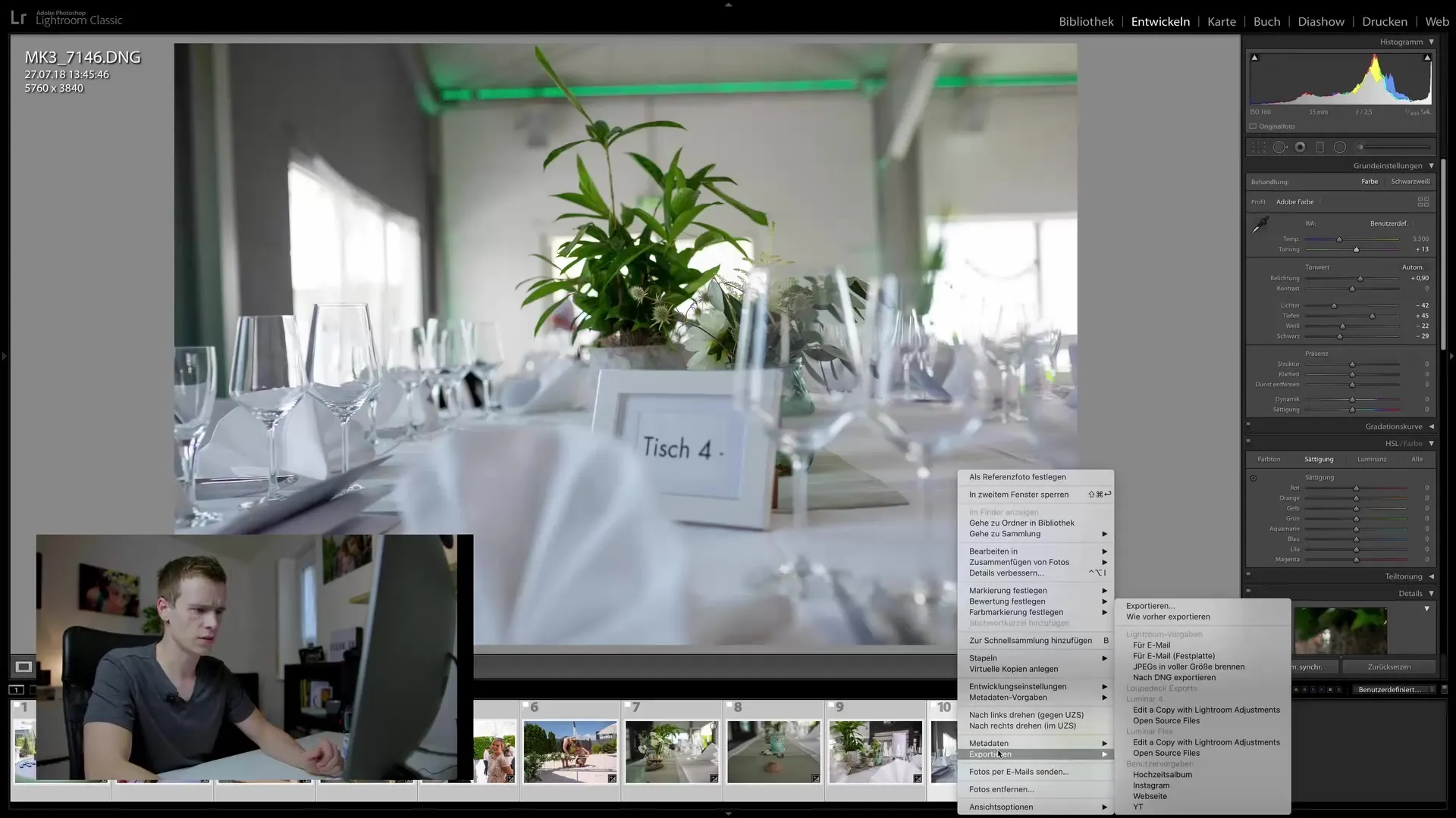 Professioneller Bildexport für Hochzeitsfotografen