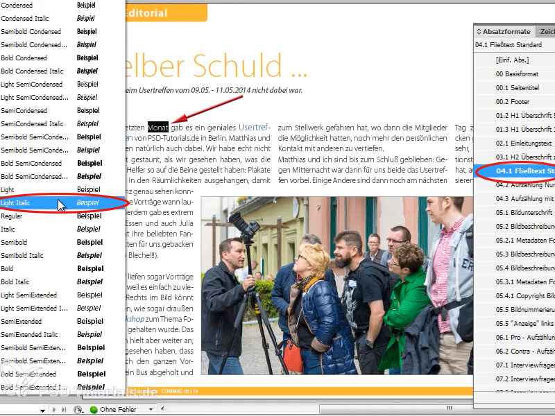 Suggerimenti e trucchi su Adobe InDesign: Mostrare le deviazioni di formato con un clic. Suggerimenti e trucchi su Adobe InDesign: Mostrare le deviazioni di formattazione con un clic