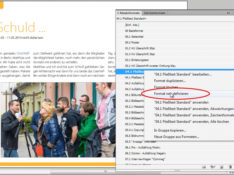 Trucos y consejos para Adobe InDesign: Visualice las desviaciones de formato con un clic