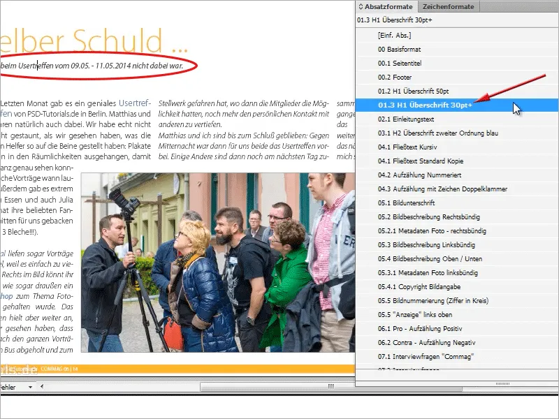 Tipy a triky pro Adobe InDesign: Zobrazit odchylky formátování jedním kliknutím