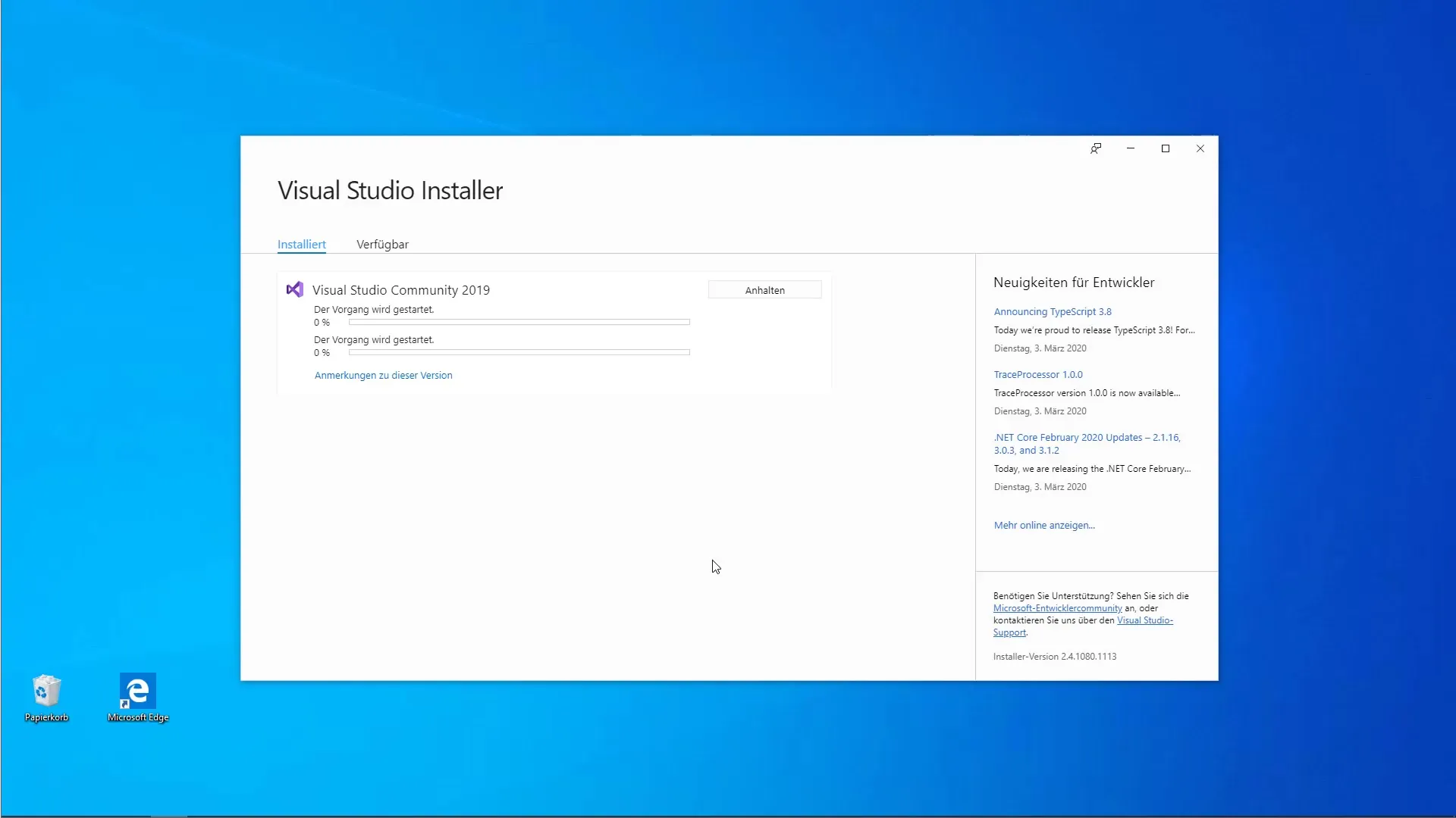 Taalpakketten en componenten installeren in Visual Studio Taalpakketten en componenten in Visual Studio installeren