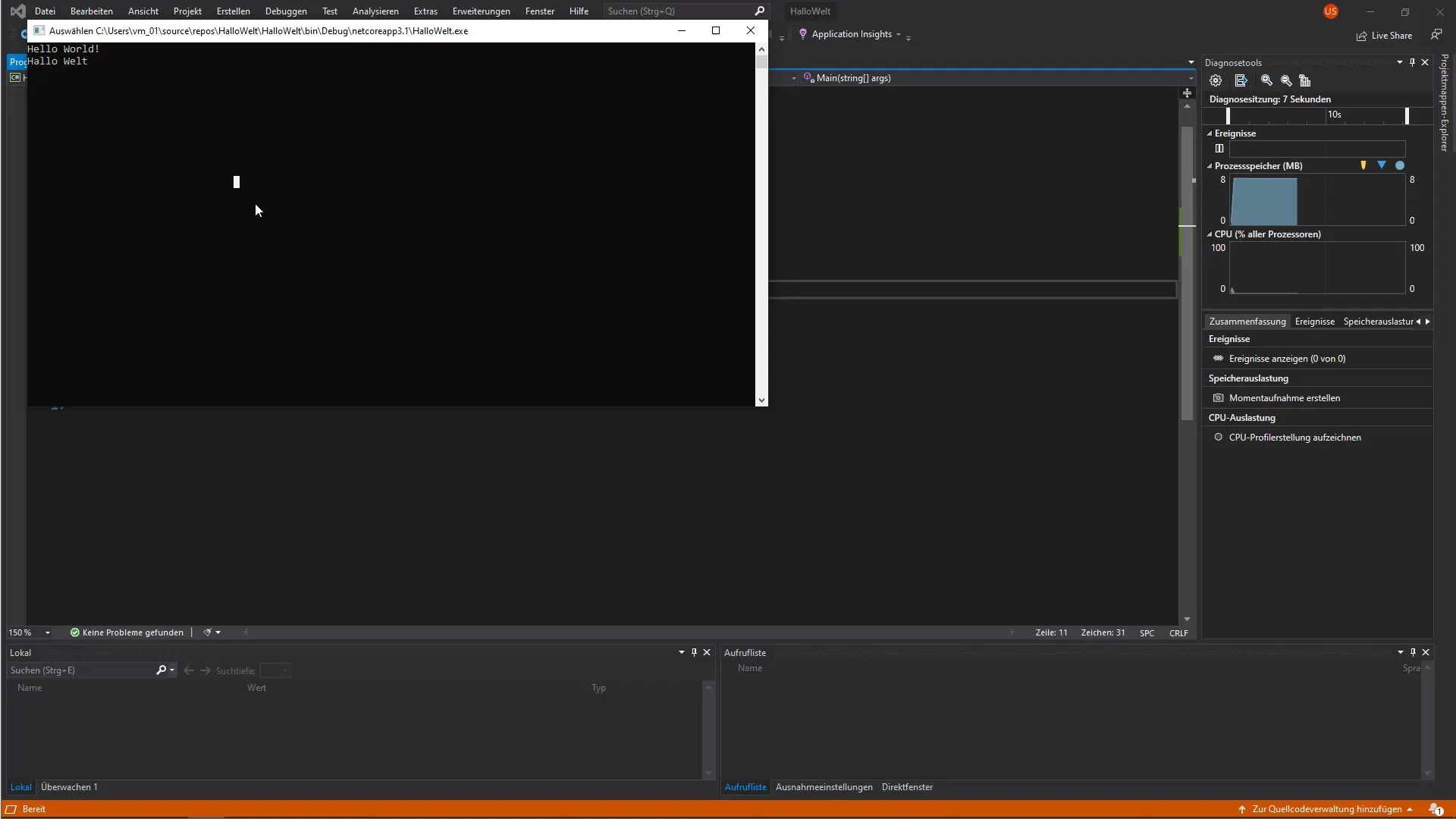 Create your first C# program - Hello World! Create your first C# program - Hello World!