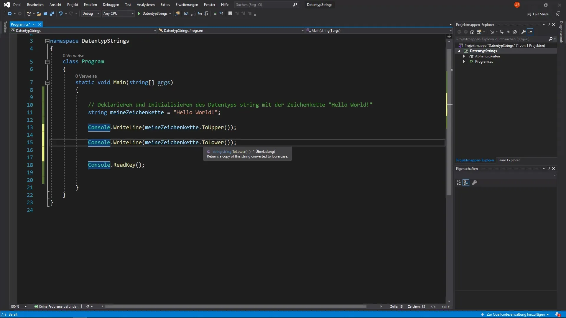 Strings in C# effectief gebruiken: Methoden en eigenschappen Strings in C# effectief gebruiken: Methoden en Eigenschappen