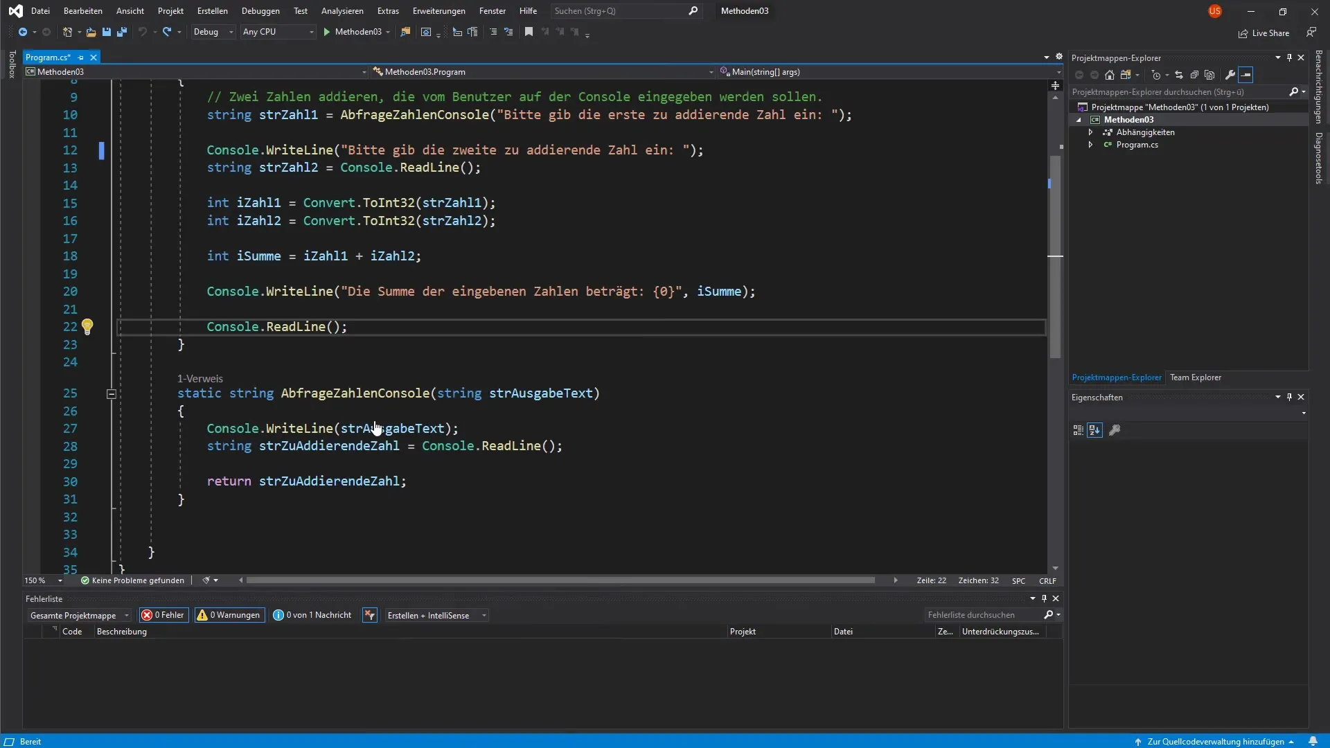 Implementing methods – optimizing return values in C# Implementing methods – Optimizing return values in C#