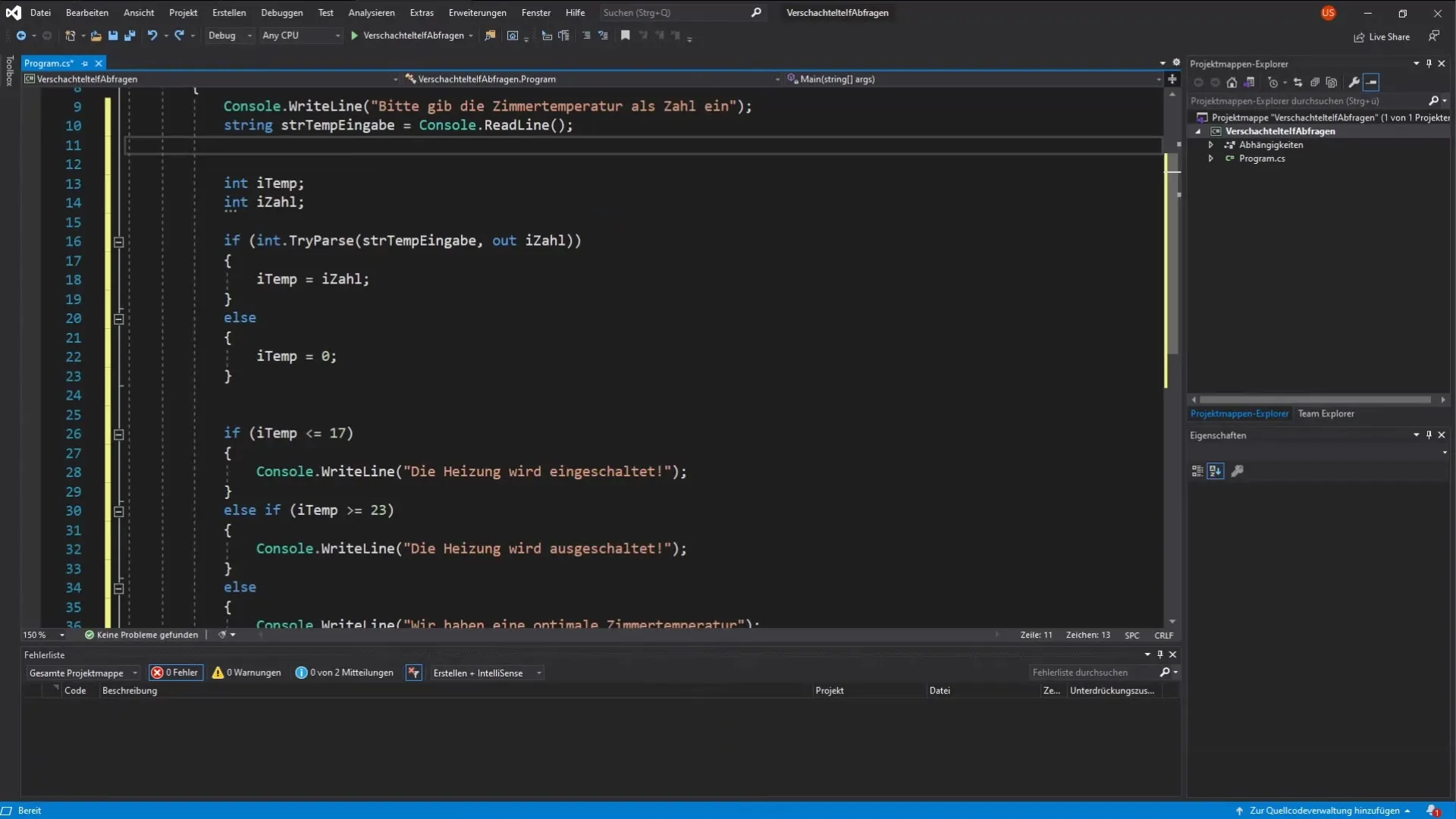 Effectief gebruik maken van geneste If-verklaringen in C# Geneste If-verklaringen effectief gebruiken in C#