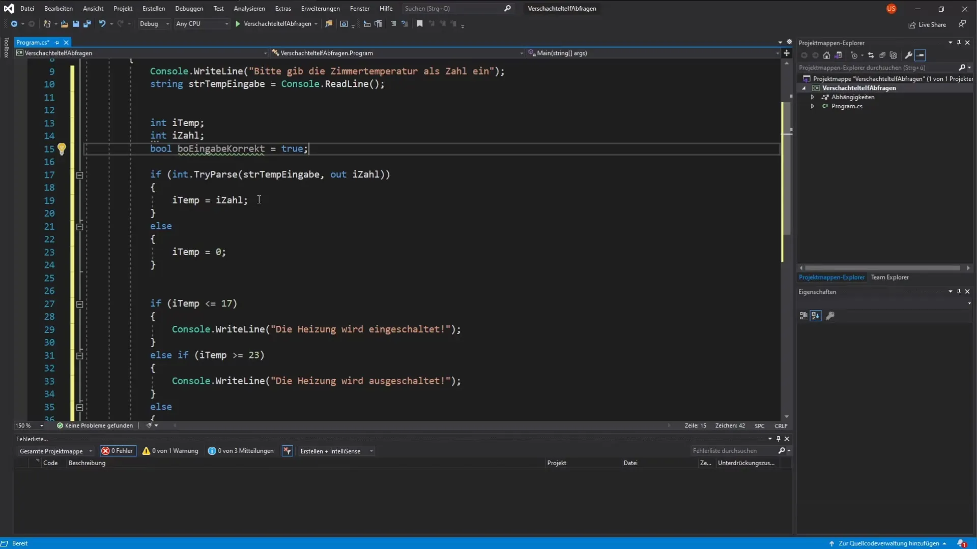 Geneste If-verklaringen effectief gebruiken in C# Effectief gebruik maken van geneste If-verklaringen in C#