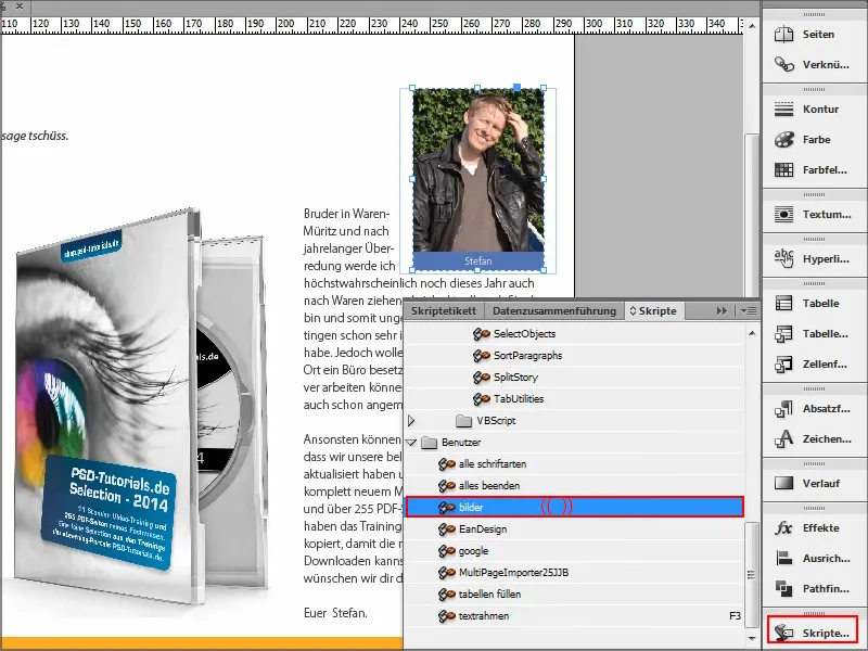 Tipps & Tricks zu Adobe InDesign: Bildangaben exportieren