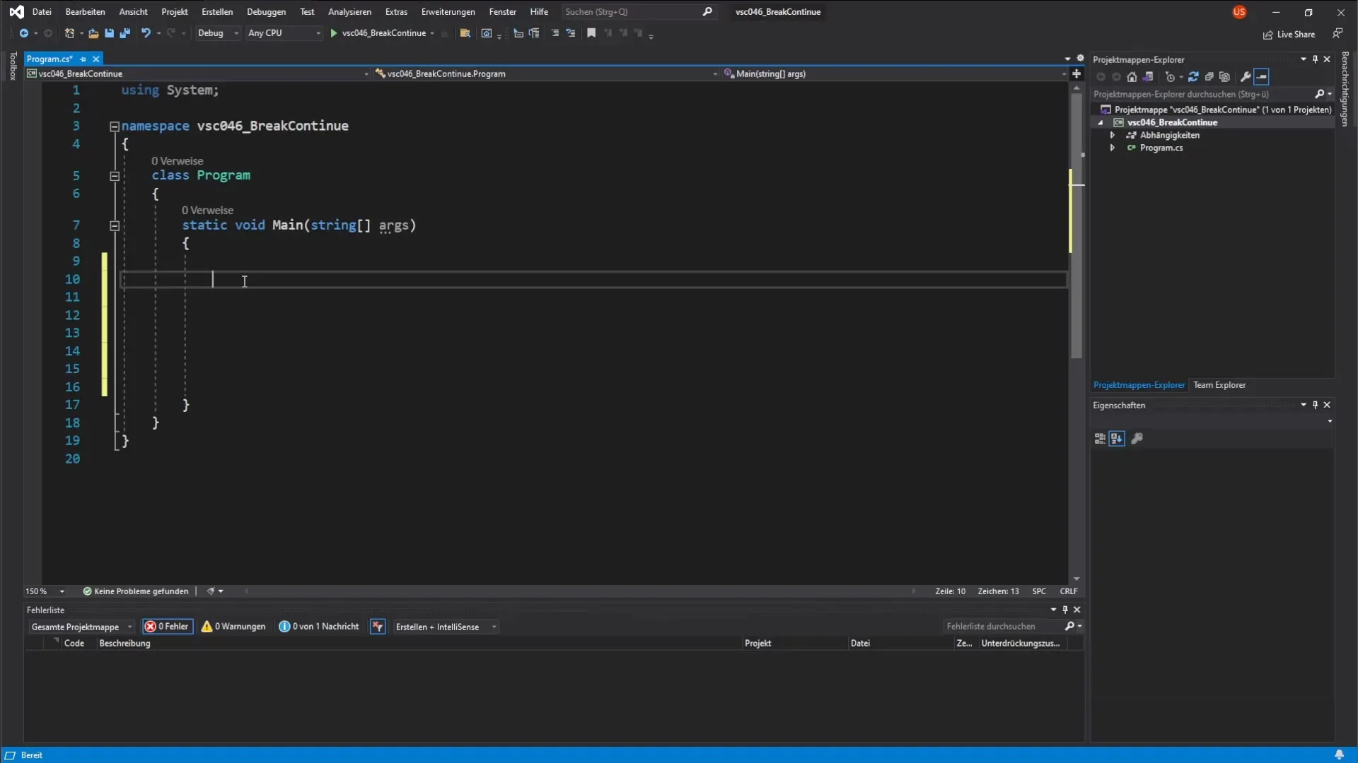 C# Break und Continue - Effiziente Programmlogik C# Break und Continue - Effiziente Programmlogik