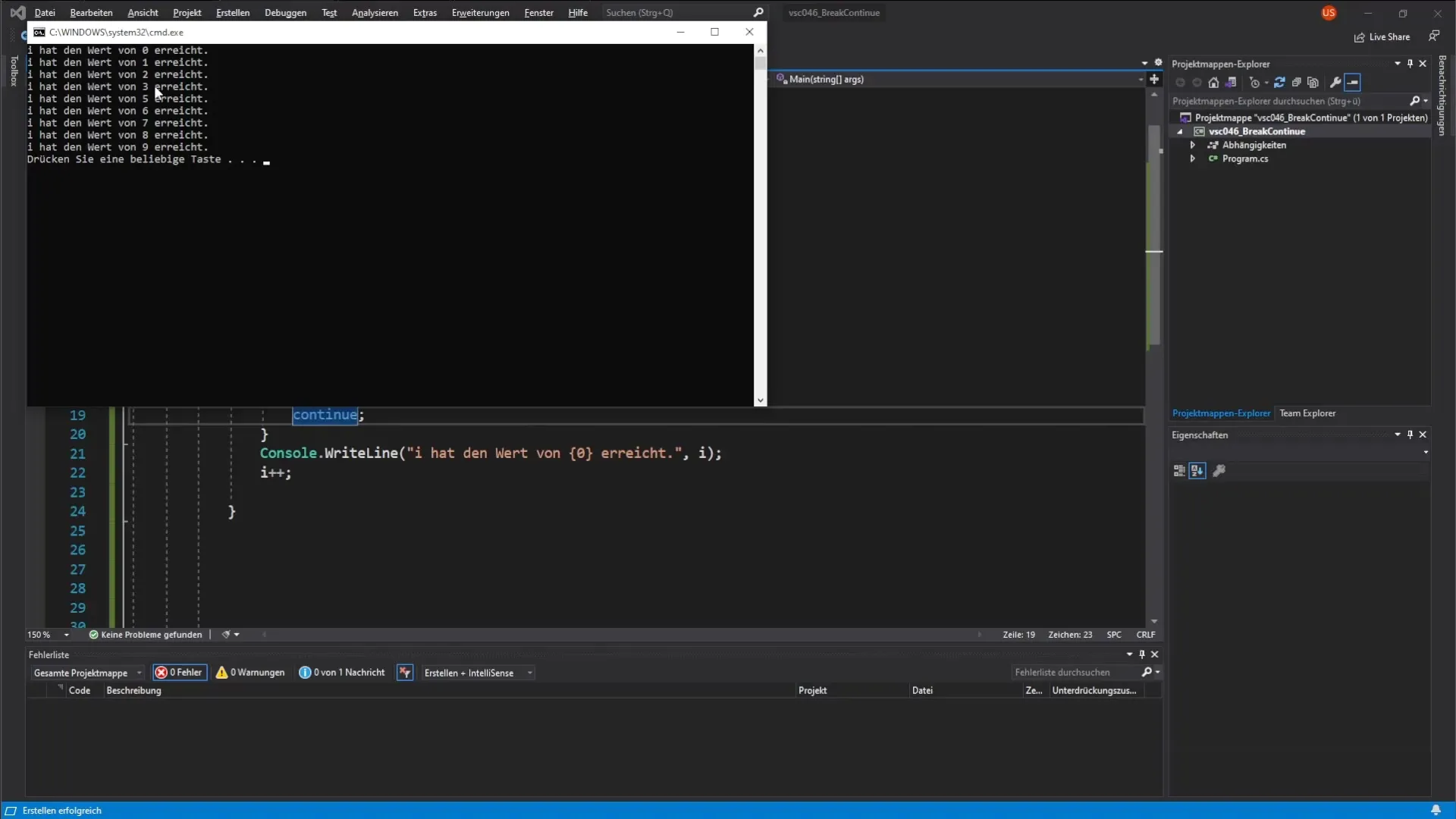 C# Break und Continue - Effiziente Programmlogik C# Break und Continue - Effiziente Programmlogik