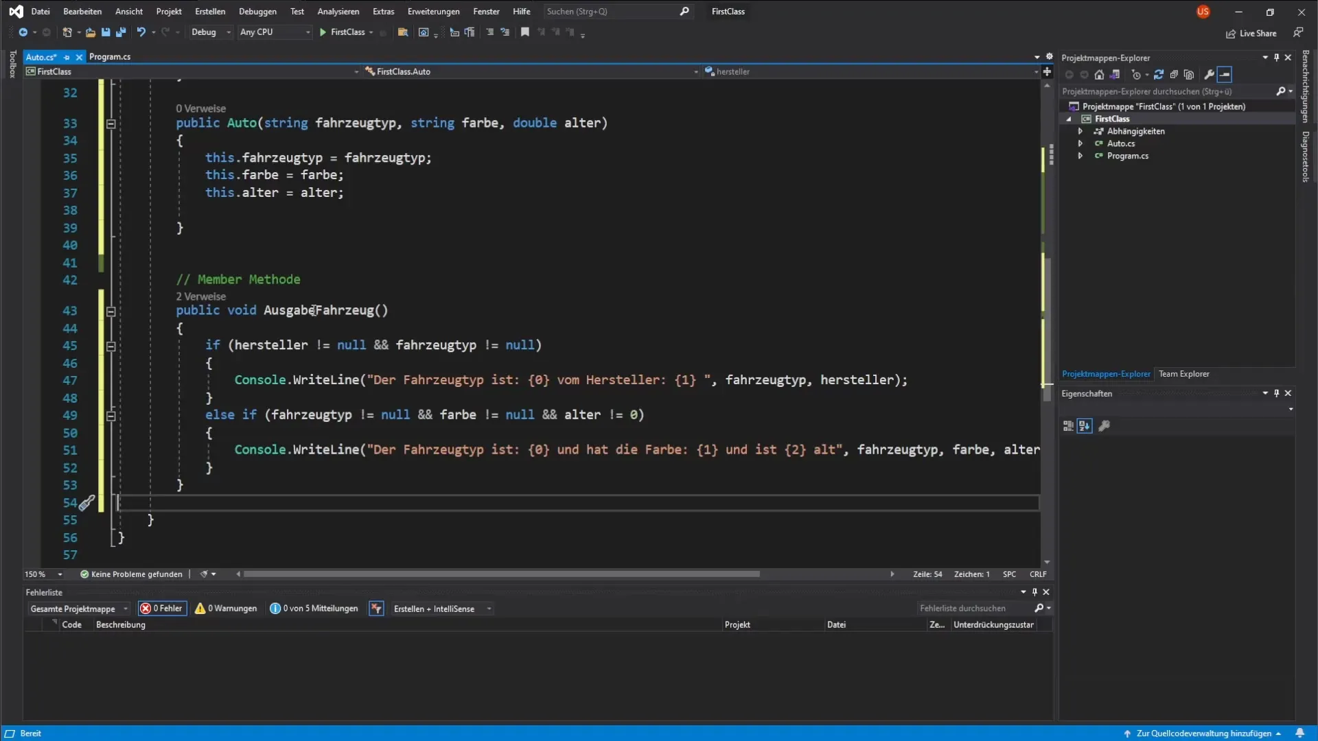 Meerdere constructeurs in C# klassen efficiënt gebruiken Meerdere constructeurs in C#-klassen efficiënt gebruiken