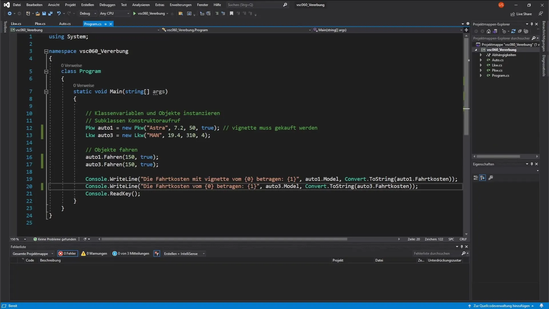 Subklasse LKW in C# maken en tolheffing implementeren Subklasse LKW in C# maken en tolberekening implementeren