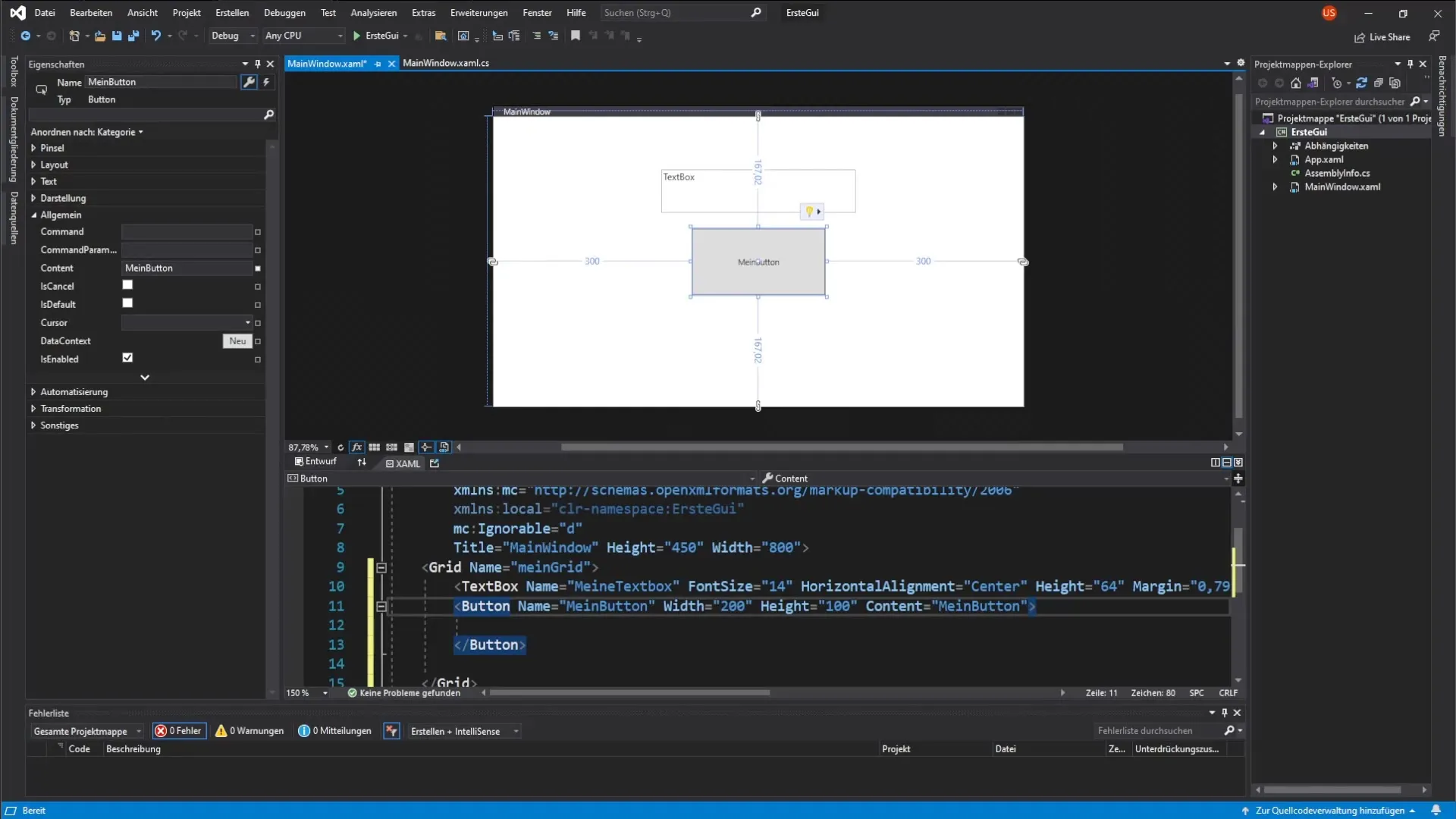 WPF-knopcreatie met klikgebeurtenissen en afhankelijkheidsproperties WPF-knopcreatie met klikgebeurtenissen en afhankelijkheids-eigenschappen
