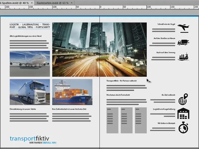 Kurti maketavimo tinklelį naudojant „InDesign“. Kurti maketavimo tinklelį „InDesign“ programoje.