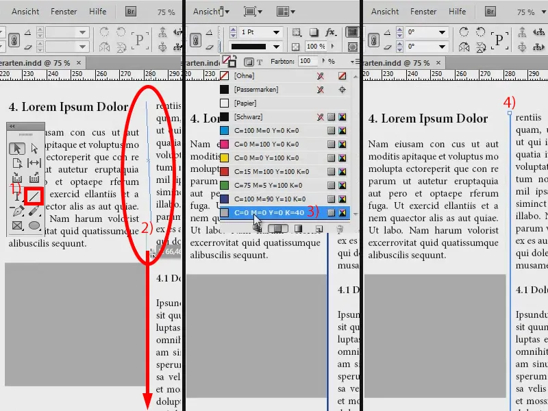 Ontwikkel een opmaakraster in InDesign.