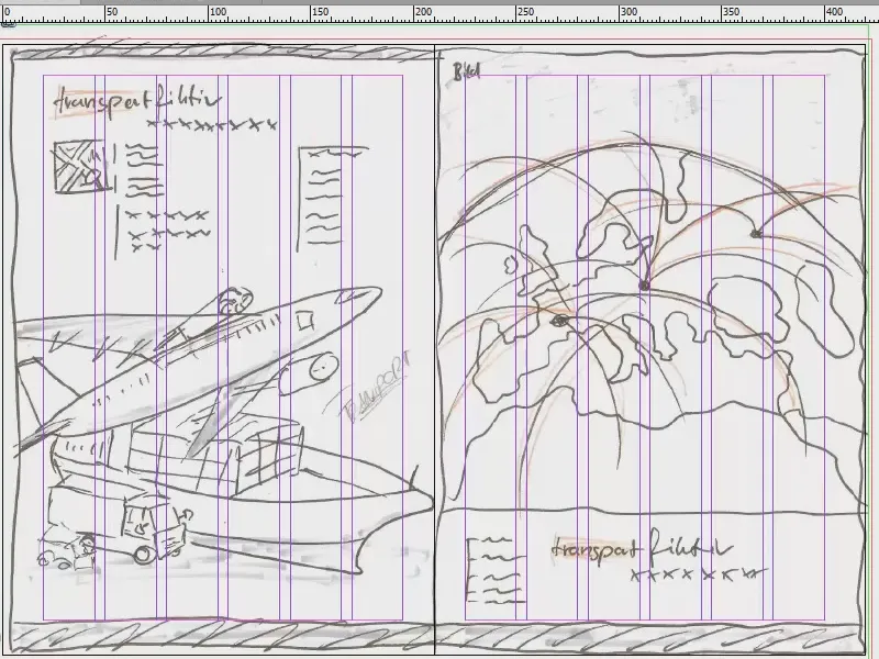 Ontwikkel een vormgevingsraster in InDesign.