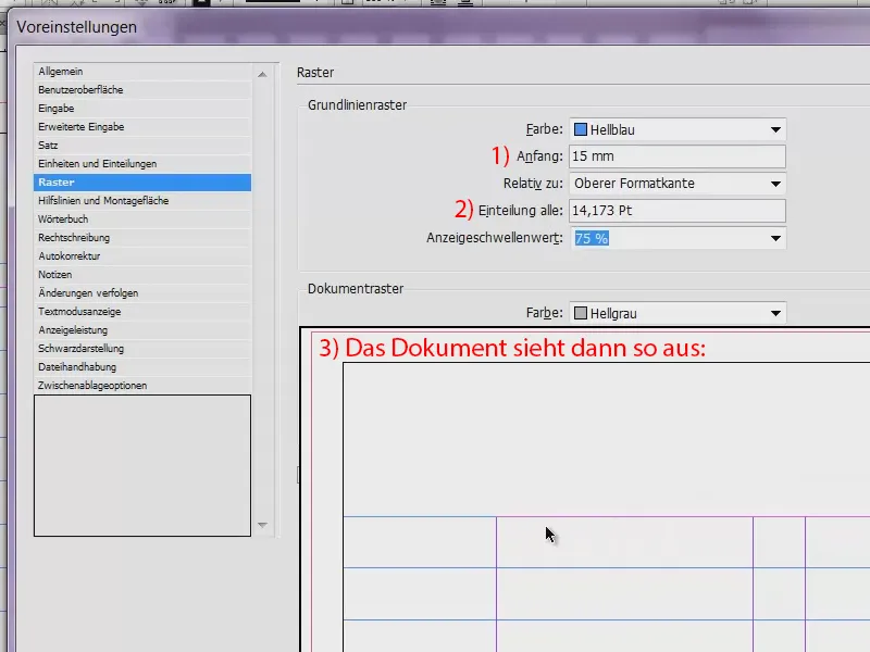 Ontwerpgrid ontwikkelen in InDesign.