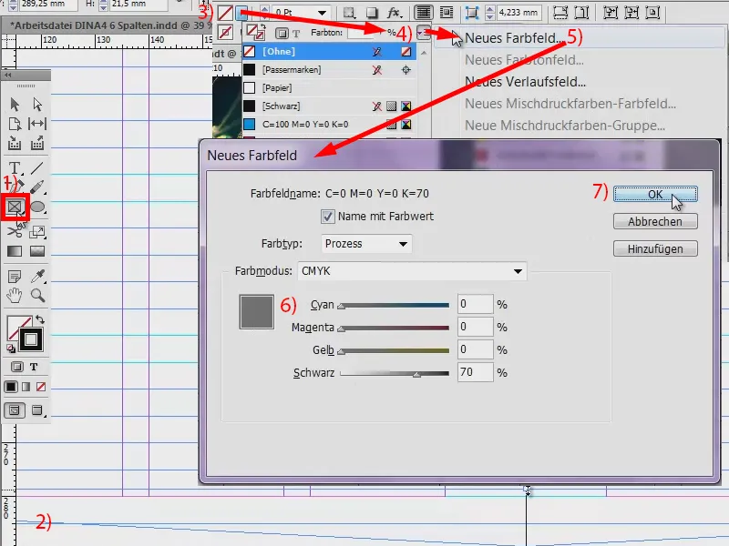 Ontwerpgrid ontwikkelen in InDesign.